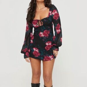 Princess Polly rose printed dress